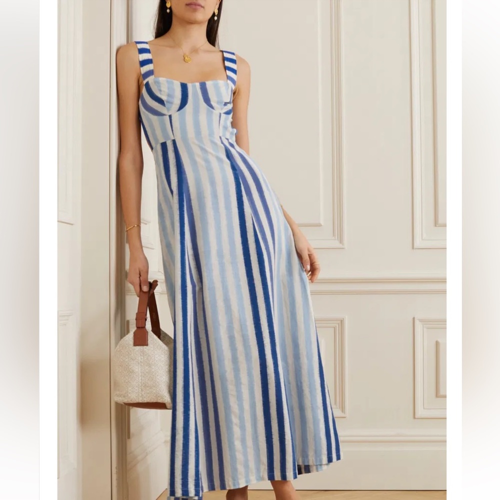 ❤️ Azzurra Cutout Striped Maxi Dress - Picture 4 of 6